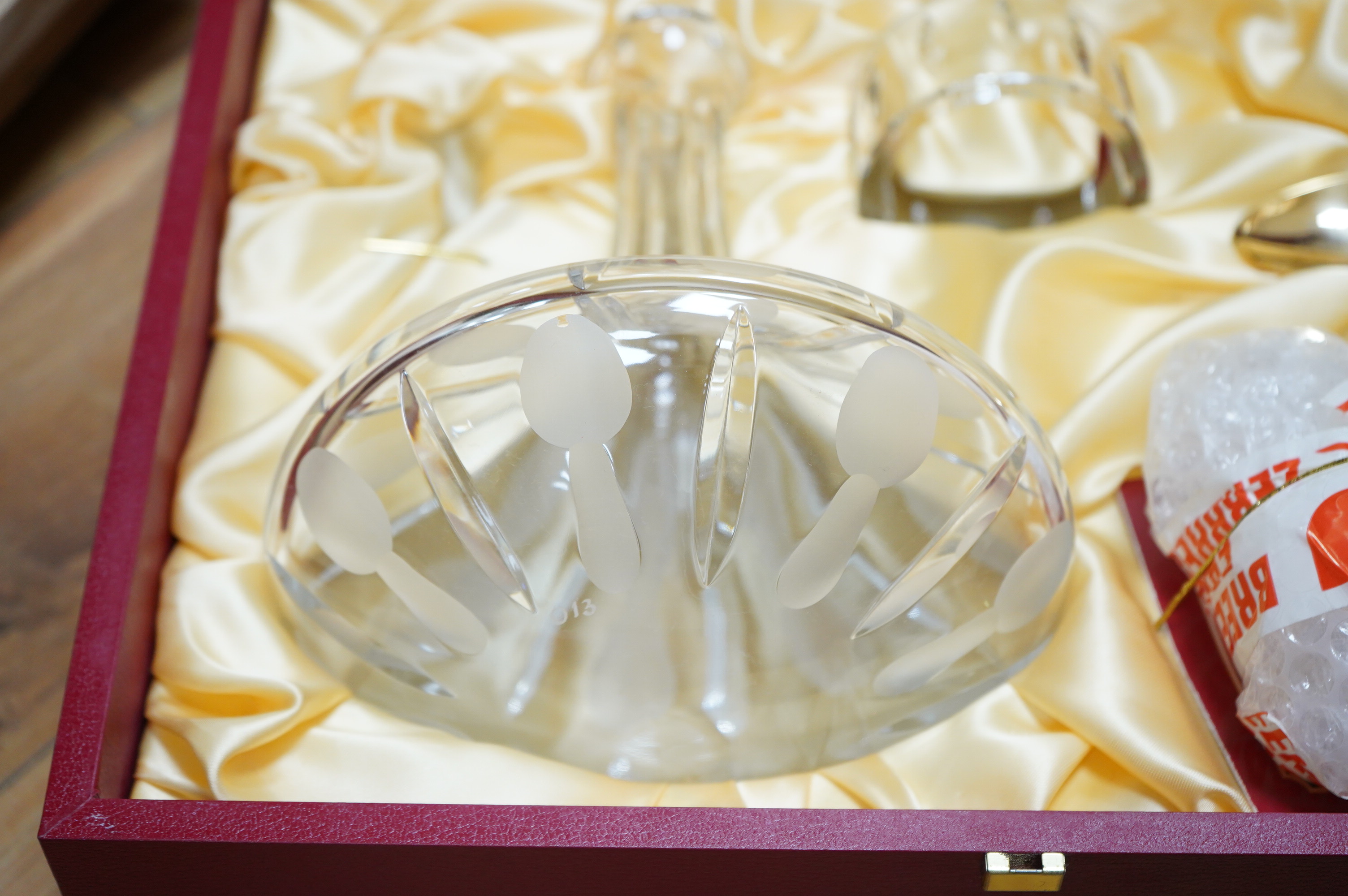 The Uri Geller Crystal Collection - three cased sets by Dickenson Crystal